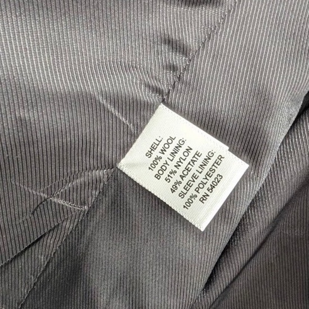 Banana Republic Cerruti‎ Italian Wool Suit Set Black 40S/32 Tailored Slim Fit - Picture 11 of 12